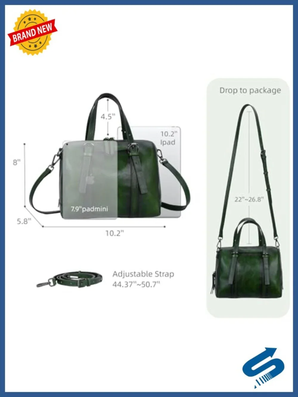 Genuine Leather Purse Satchel Bag for Women Hobo Crossbody Shoulder Tote